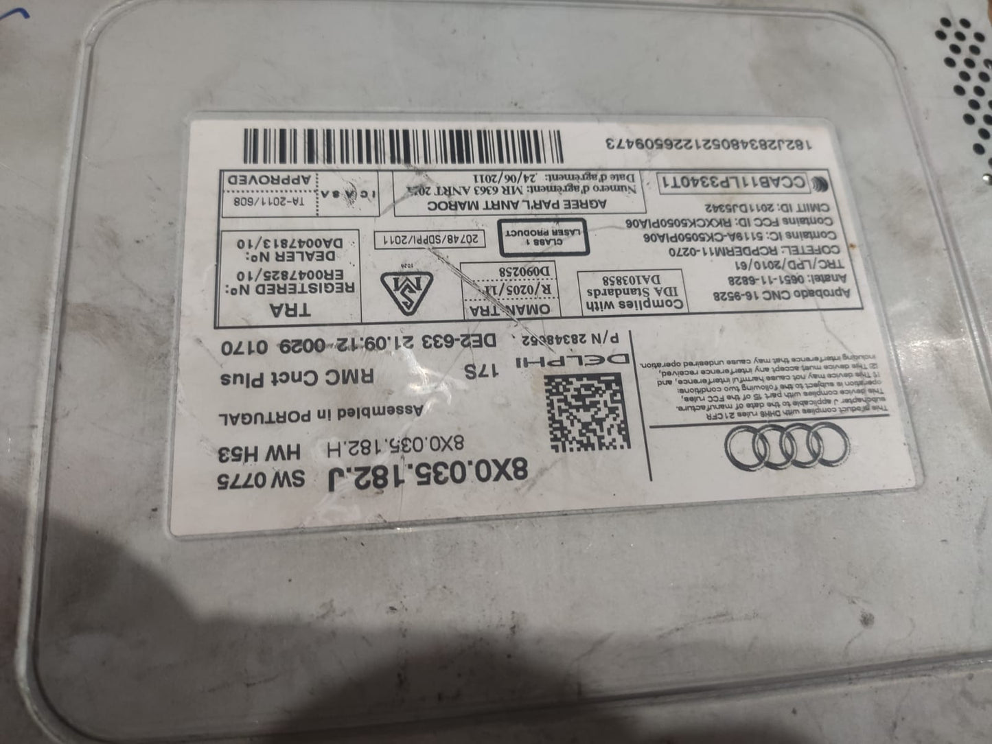 Modulo Multimidia Radio Audi A1 2011 2014 2018 8x0035182j